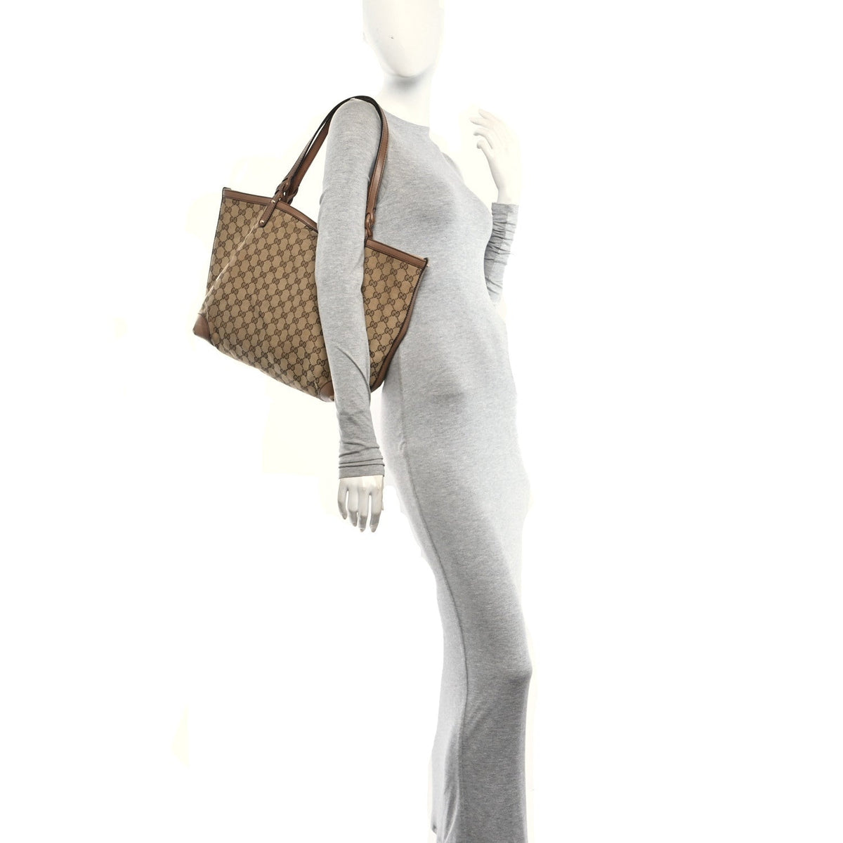 Monogram Large Craft Tote Light Brown wholesalehk.shop