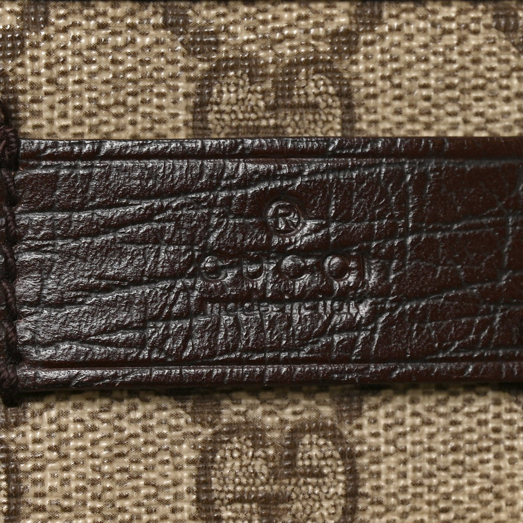 GG Supreme Monogram Vertical Tote Dark Brown wholesalehk.shop