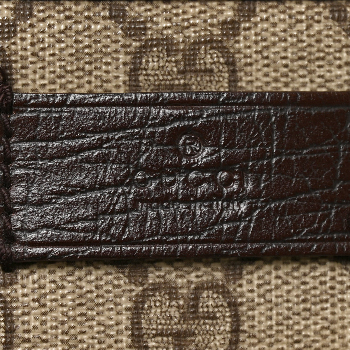 GG Supreme Monogram Vertical Tote Dark Brown wholesalehk.shop