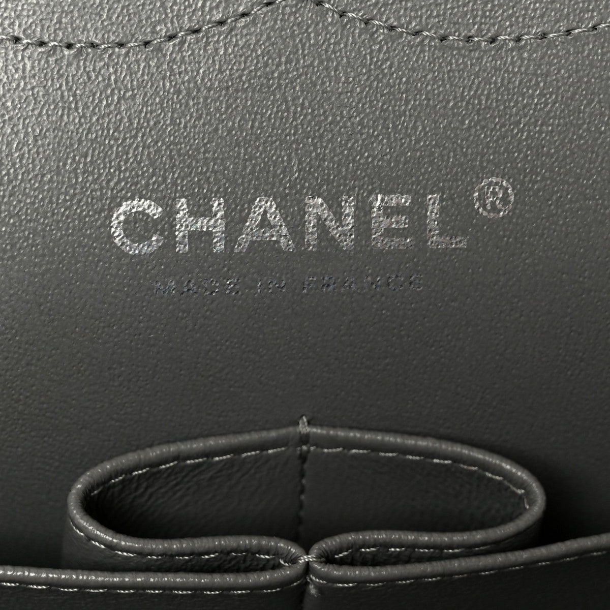 Caviar Quilted Jumbo Double Flap Grey wholesalehk.shop