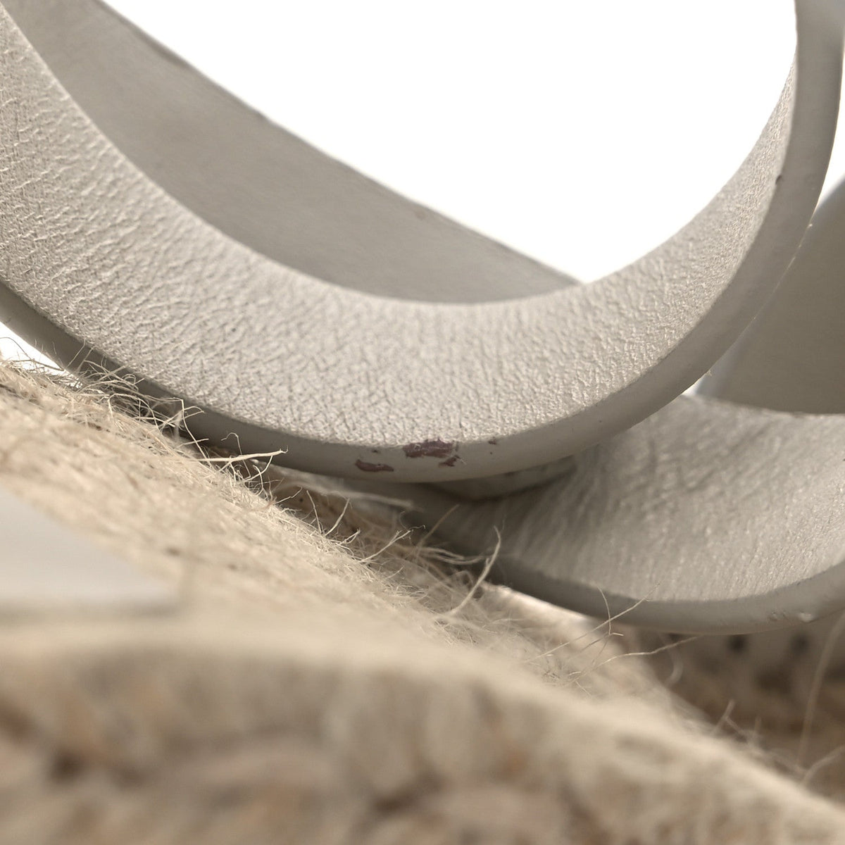 Calfskin Tipoli Espadrille Wedges 38 White wholesalehk.shop