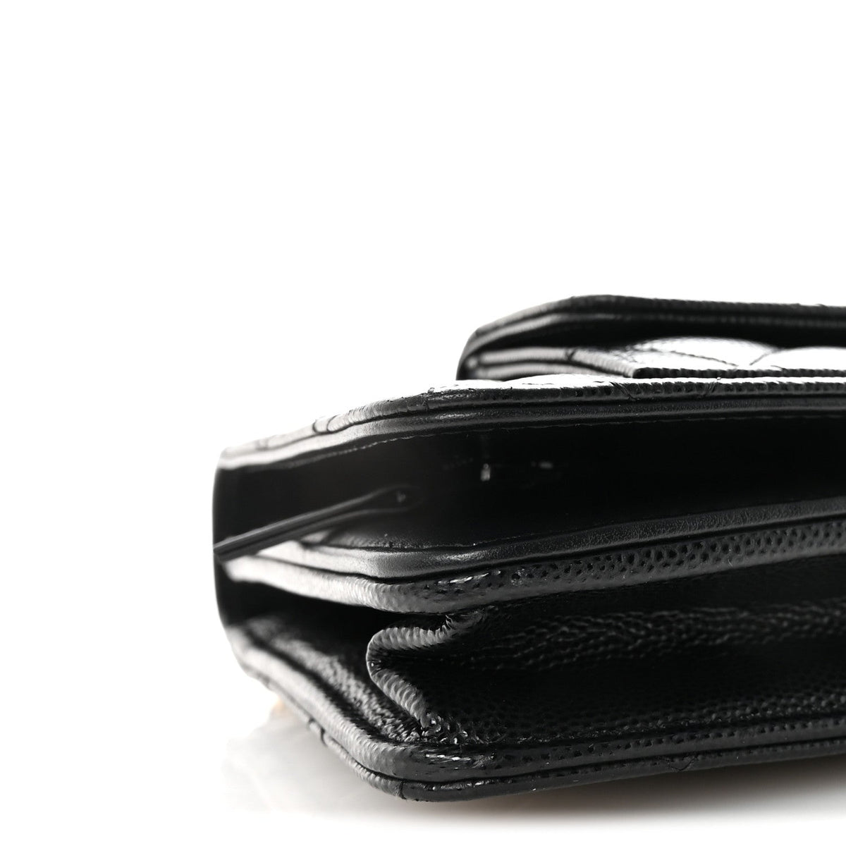 Caviar Quilted Pocket Clutch With Chain WOC Black wholesalehk.shop