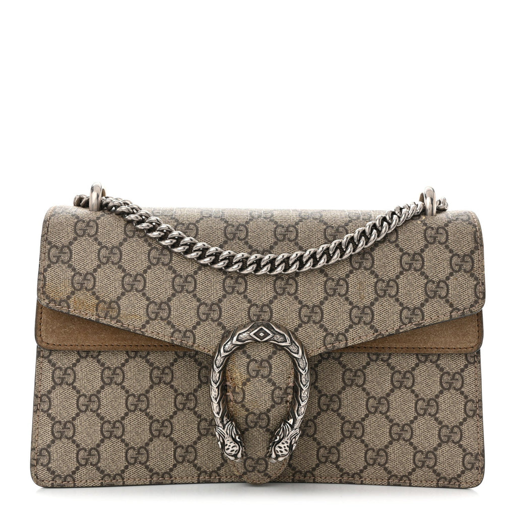 GG Supreme Monogram Small Dionysus Shoulder Bag Taupe wholesalehk.shop