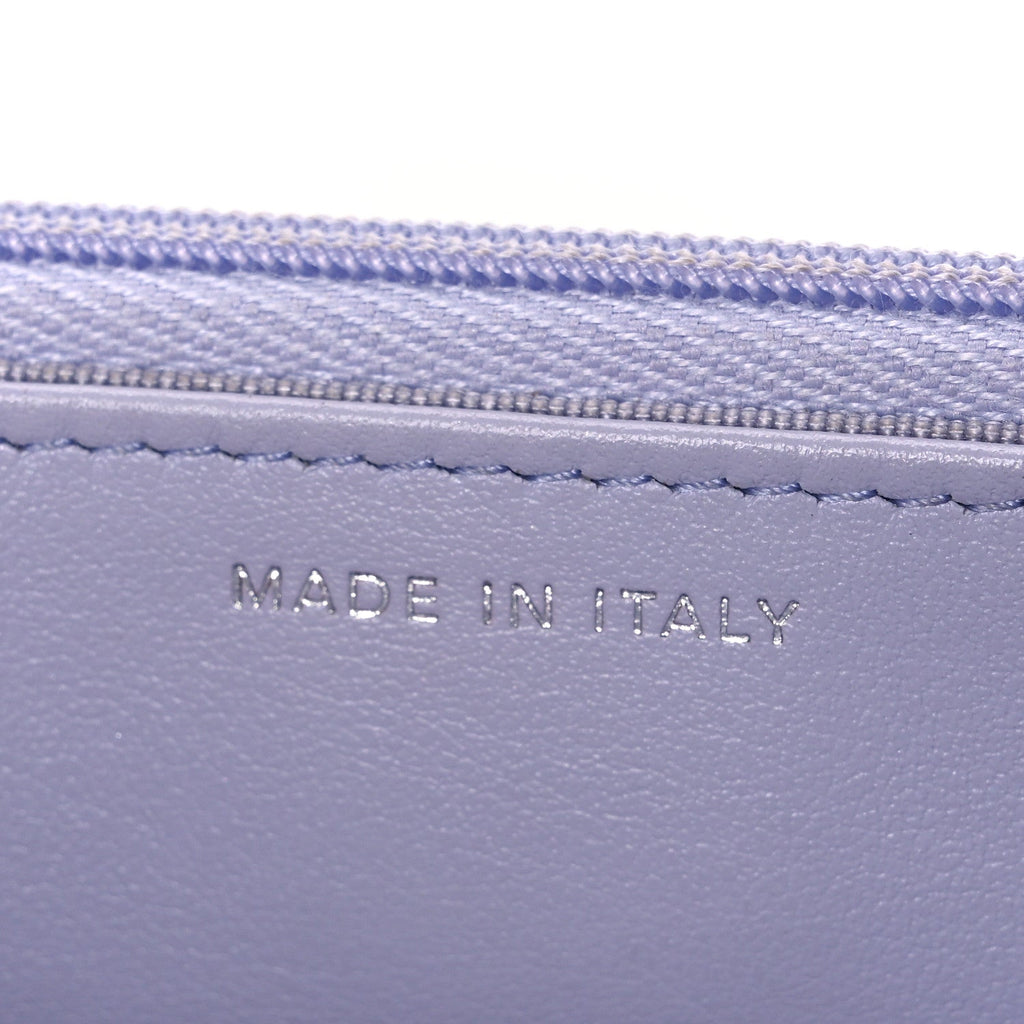 Caviar Quilted Wallet on Chain WOC Light Purple wholesalehk.shop
