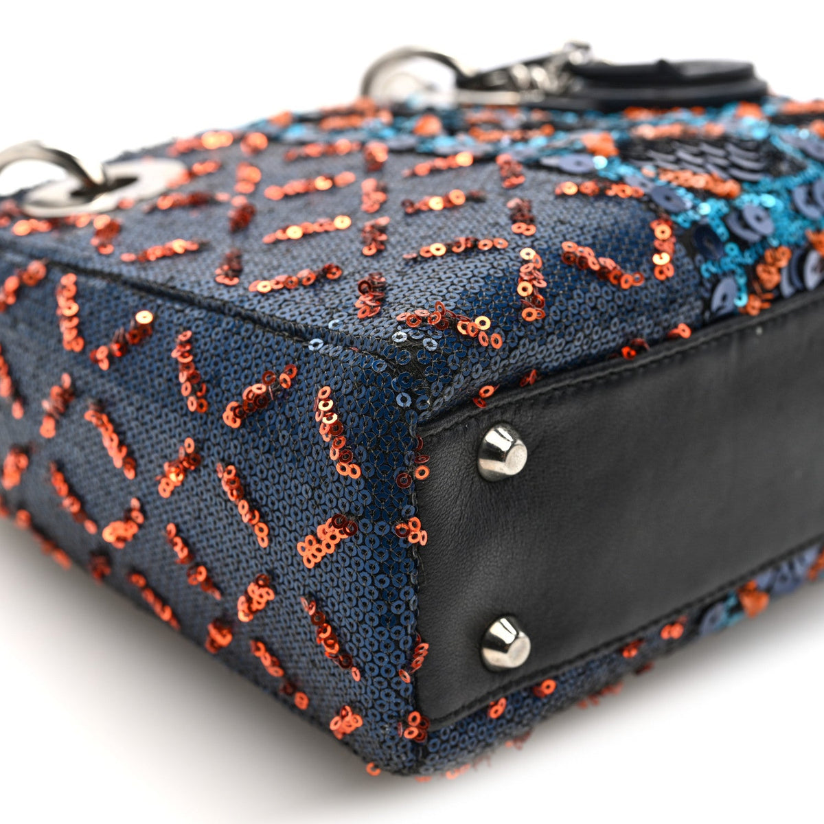 Sequin Lambskin Esprit Tokyo Mini Lady Dior Blue Multicolor wholesalehk.shop