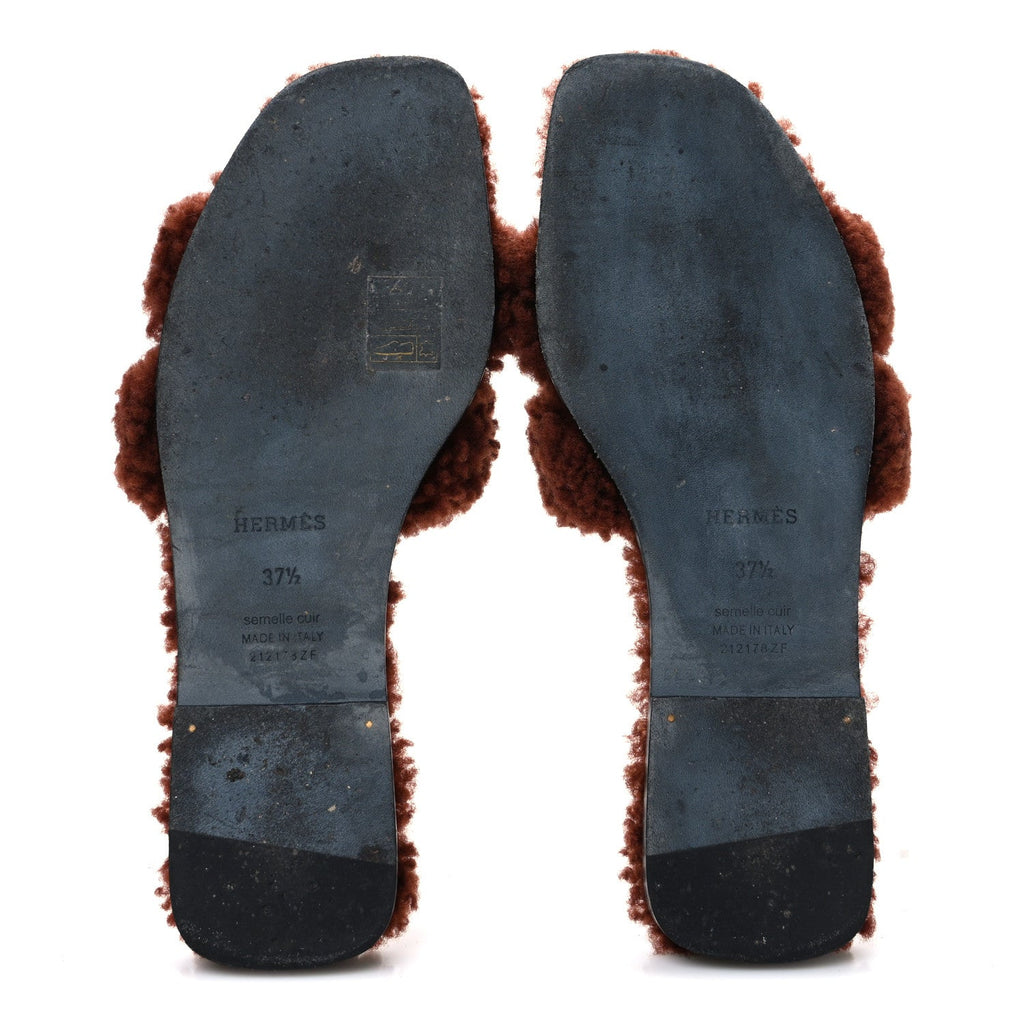Woolskin Oran Sandals 37.5 Cognac wholesalehk.shop