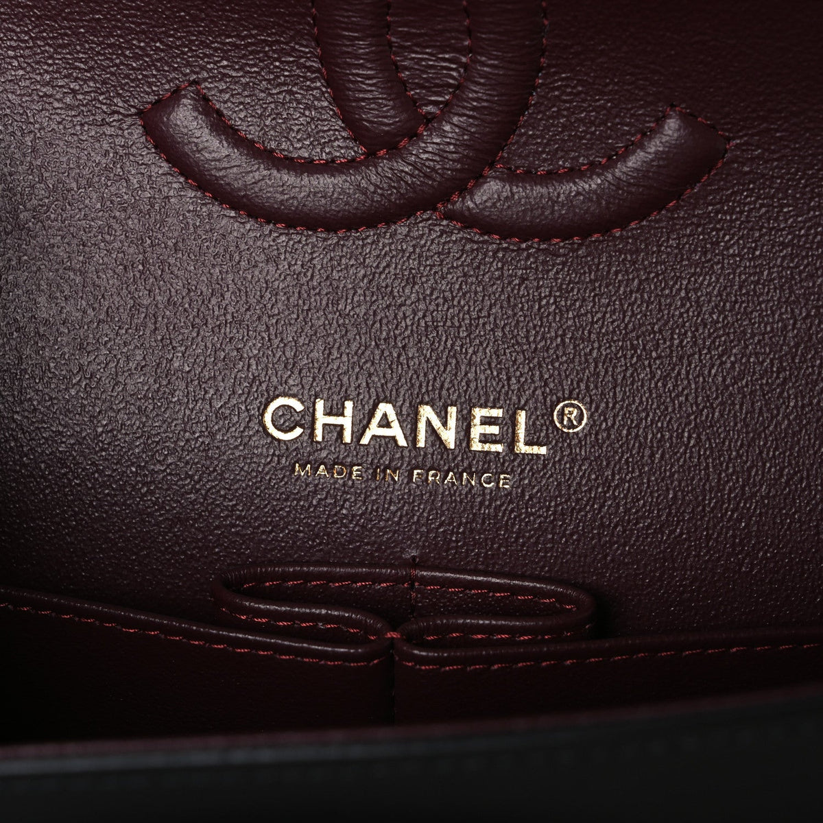 Lambskin Quilted Medium Double Flap Black wholesalehk.shop