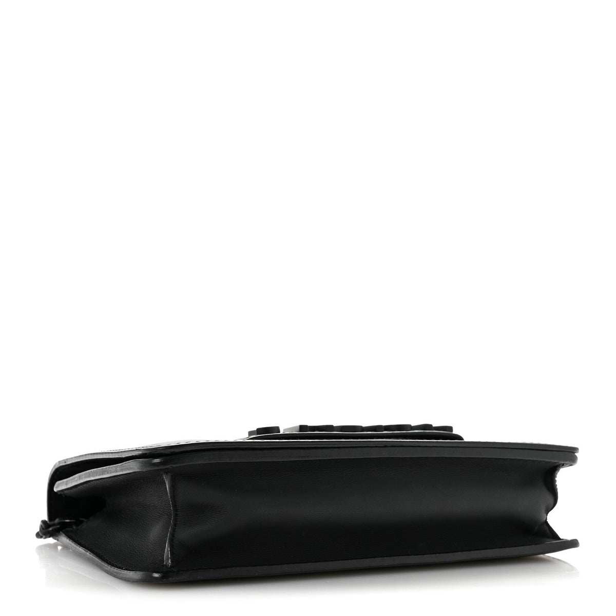 Ultra Matte Calfskin J'Adior Chain Flap Bag Black wholesalehk.shop