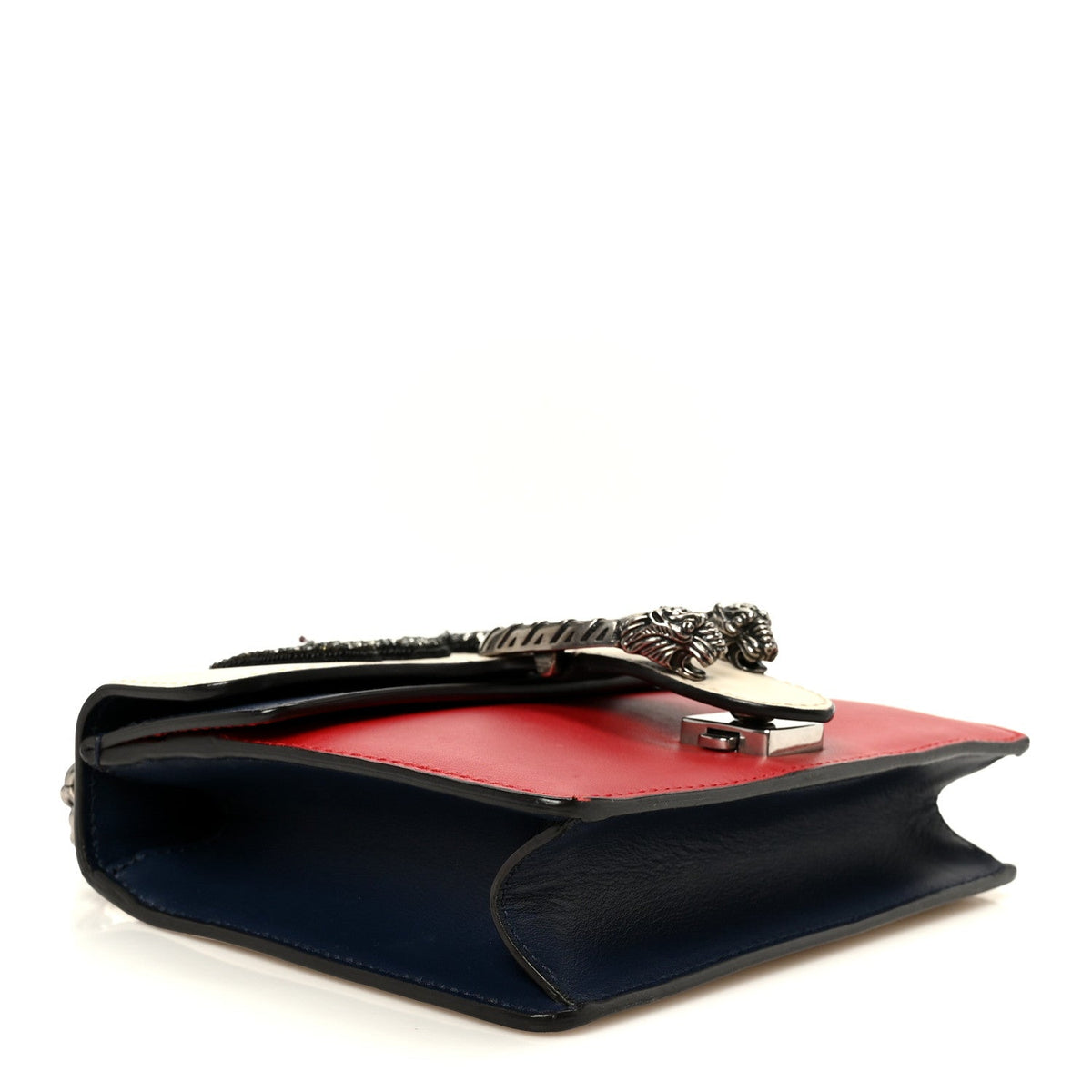 Calfskin Crystal Snake Embroidered Mini Dionysus Shoulder Bag Mystic White Hibiscus Red Blue Agata wholesalehk.shop