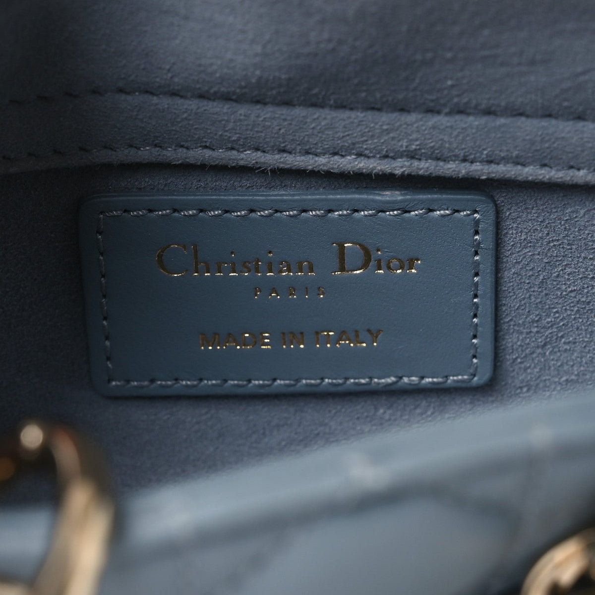 Lambskin Cannage Micro Lady D-Joy Cloud Blue wholesalehk.shop
