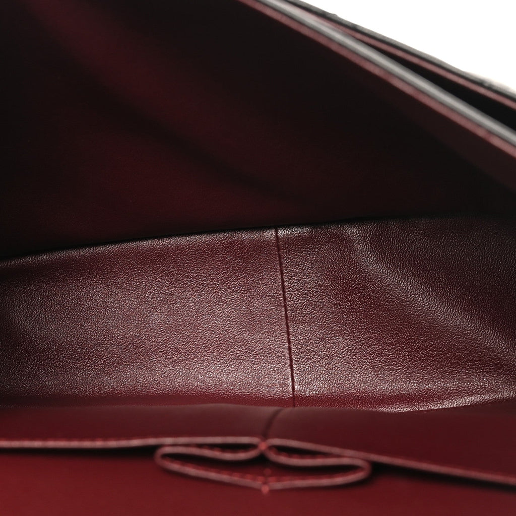 Lambskin Quilted Jumbo Double Flap Black wholesalehk.shop