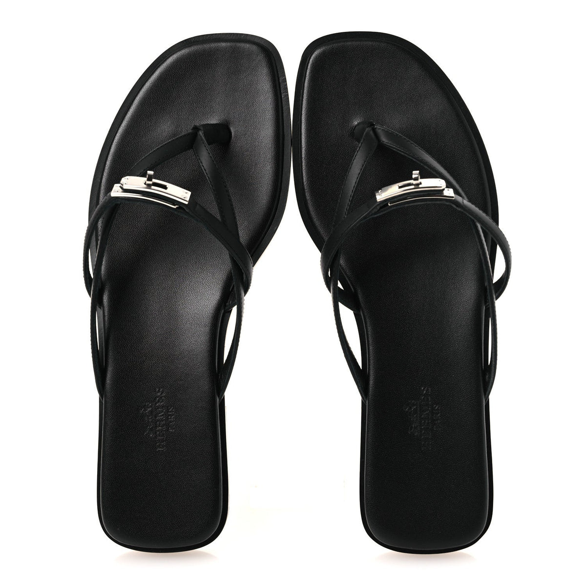 Calfskin Miss Sandals 37.5 Black wholesalehk.shop
