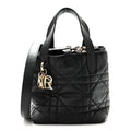 Calfskin Macrocannage Small Toujours Vertical Tote Black wholesalehk.shop