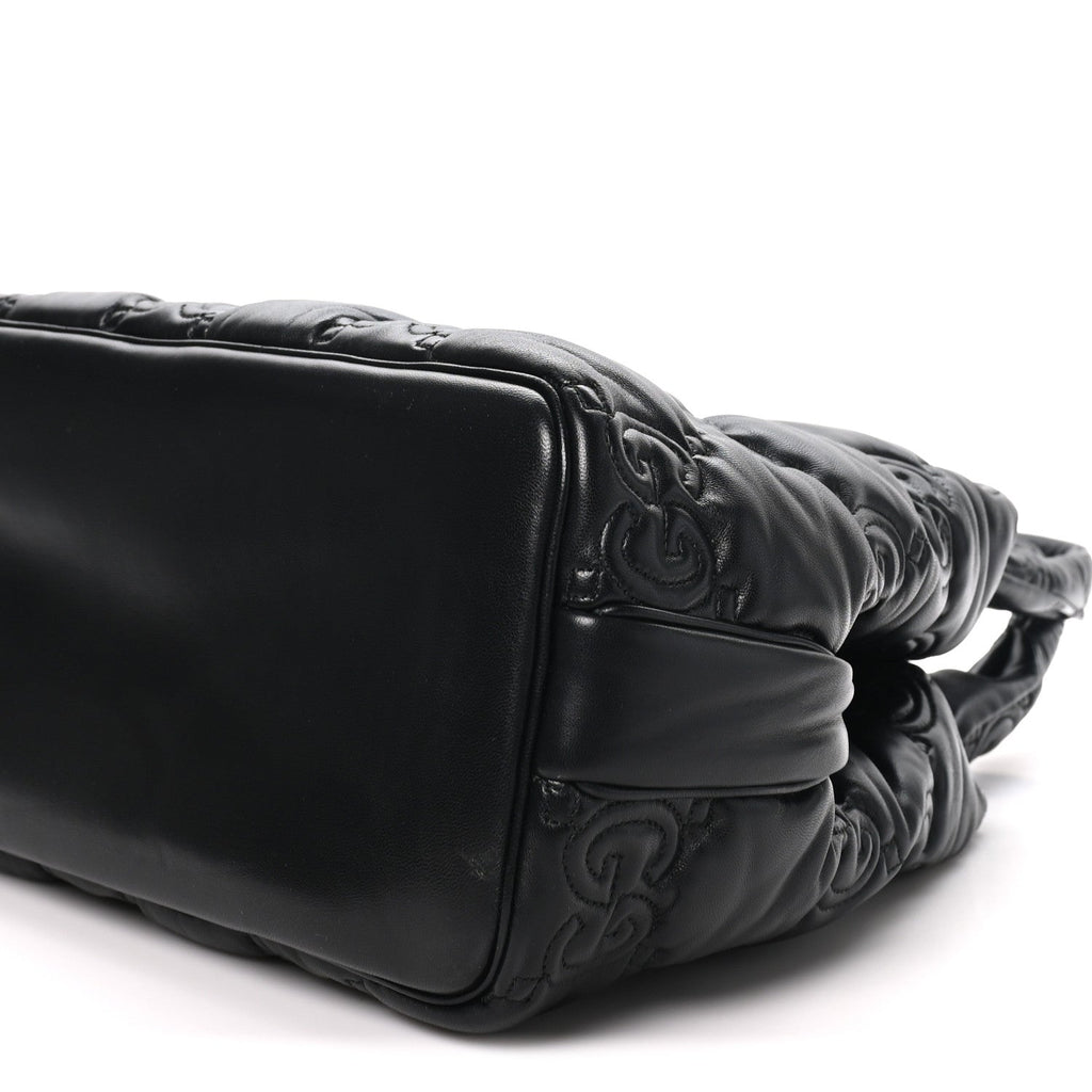 Calfskin GG Matelasse Large Tote Black wholesalehk.shop