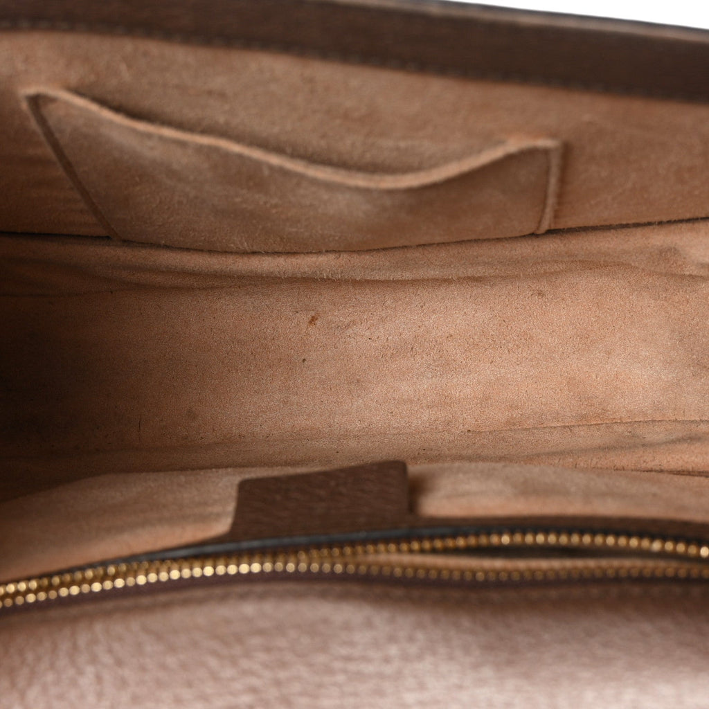 GG Supreme Monogram Web Small Ophidia Flap Messenger Bag Brown wholesalehk.shop