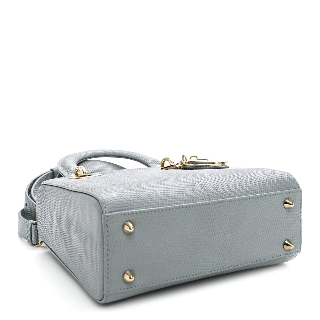 Lizard Small Lady Dior Cloud Blue wholesalehk.shop