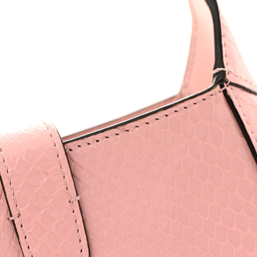 Snakeskin Mini Jackie Notte Bag Pink £¨ Direct shipment via from wholesalehk.shop