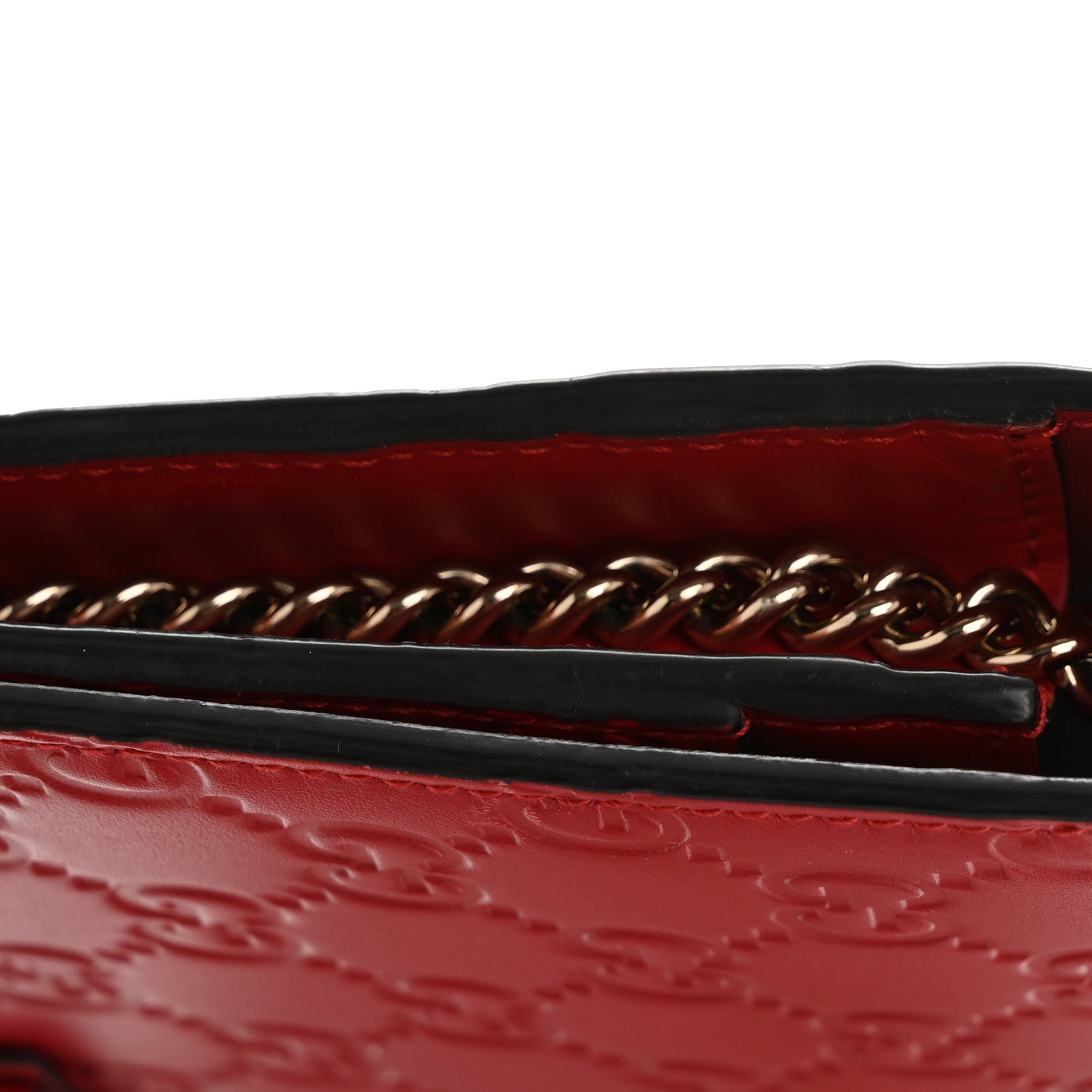 Guccissima Signature Bowy Chain Wallet Hibiscus Red £¨ Direct shipment via from wholesalehk.shop
