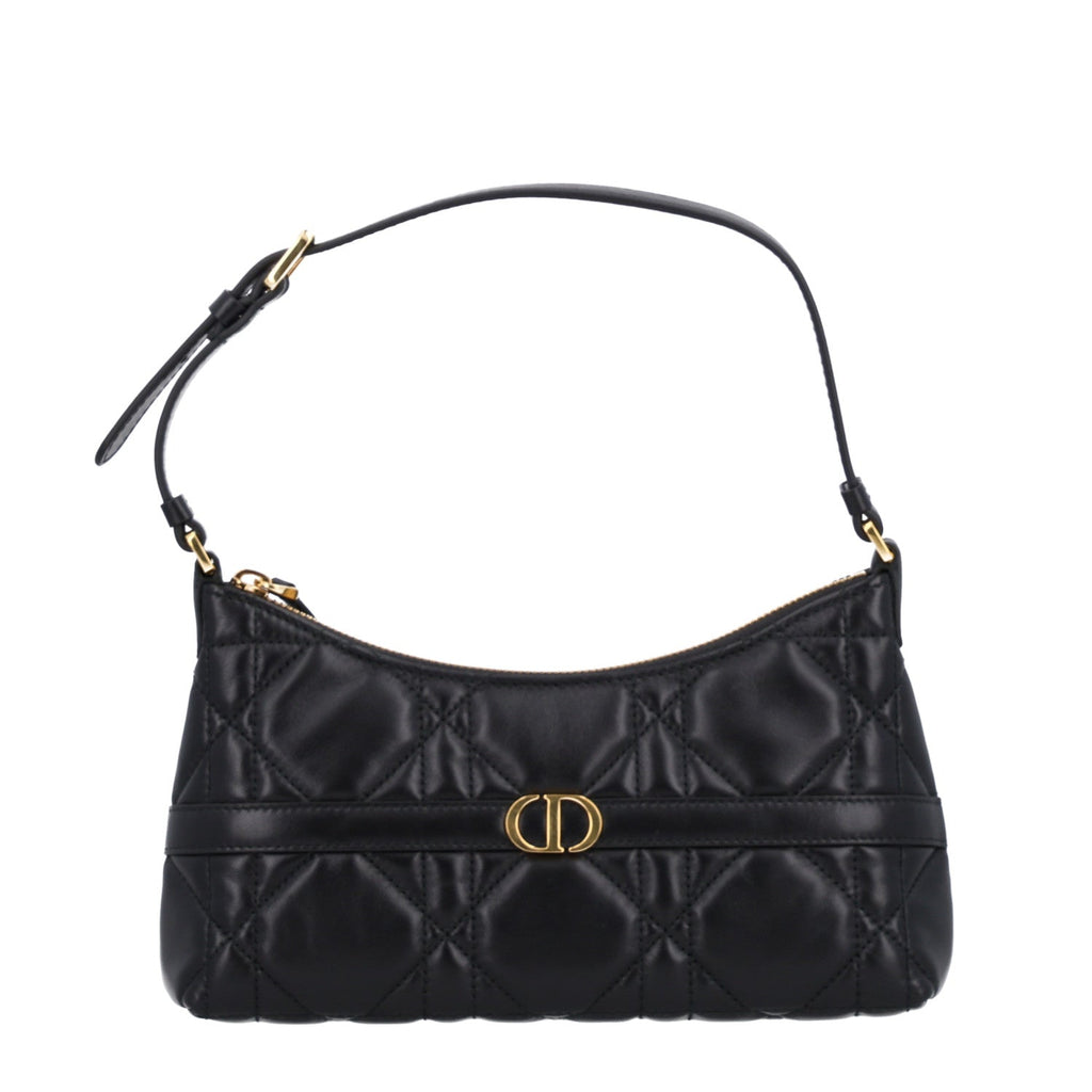 Calfskin Macrocannage Miss Caro Mini Hobo Bag Black wholesalehk.shop