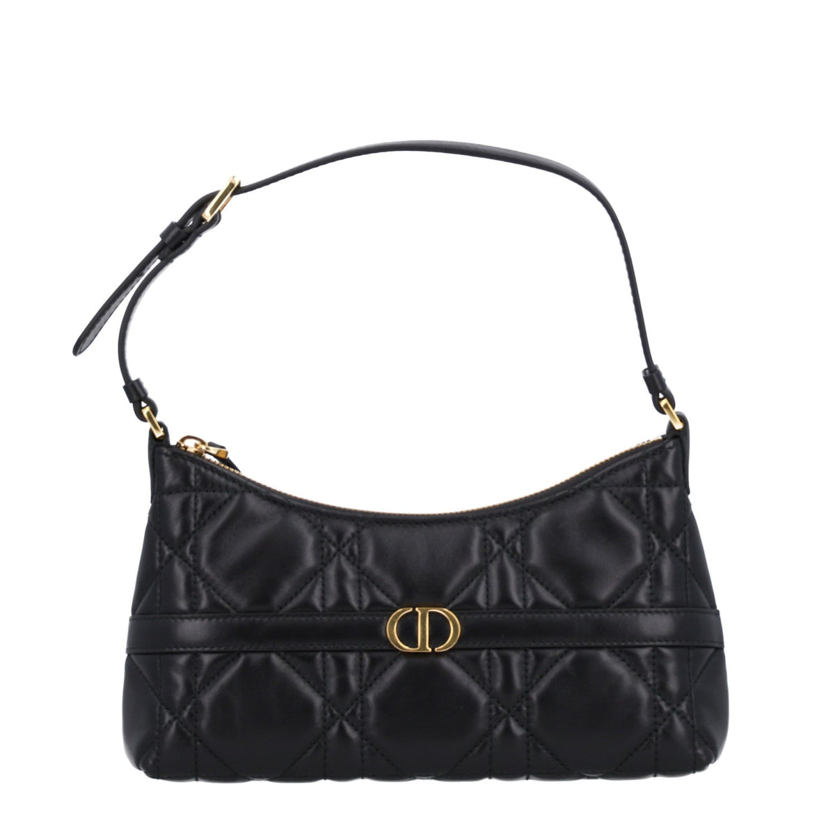 Calfskin Macrocannage Miss Caro Mini Hobo Bag Black wholesalehk.shop
