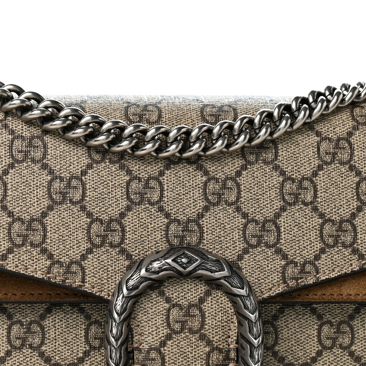 GG Supreme Monogram Small Dionysus Shoulder Bag Taupe wholesalehk.shop