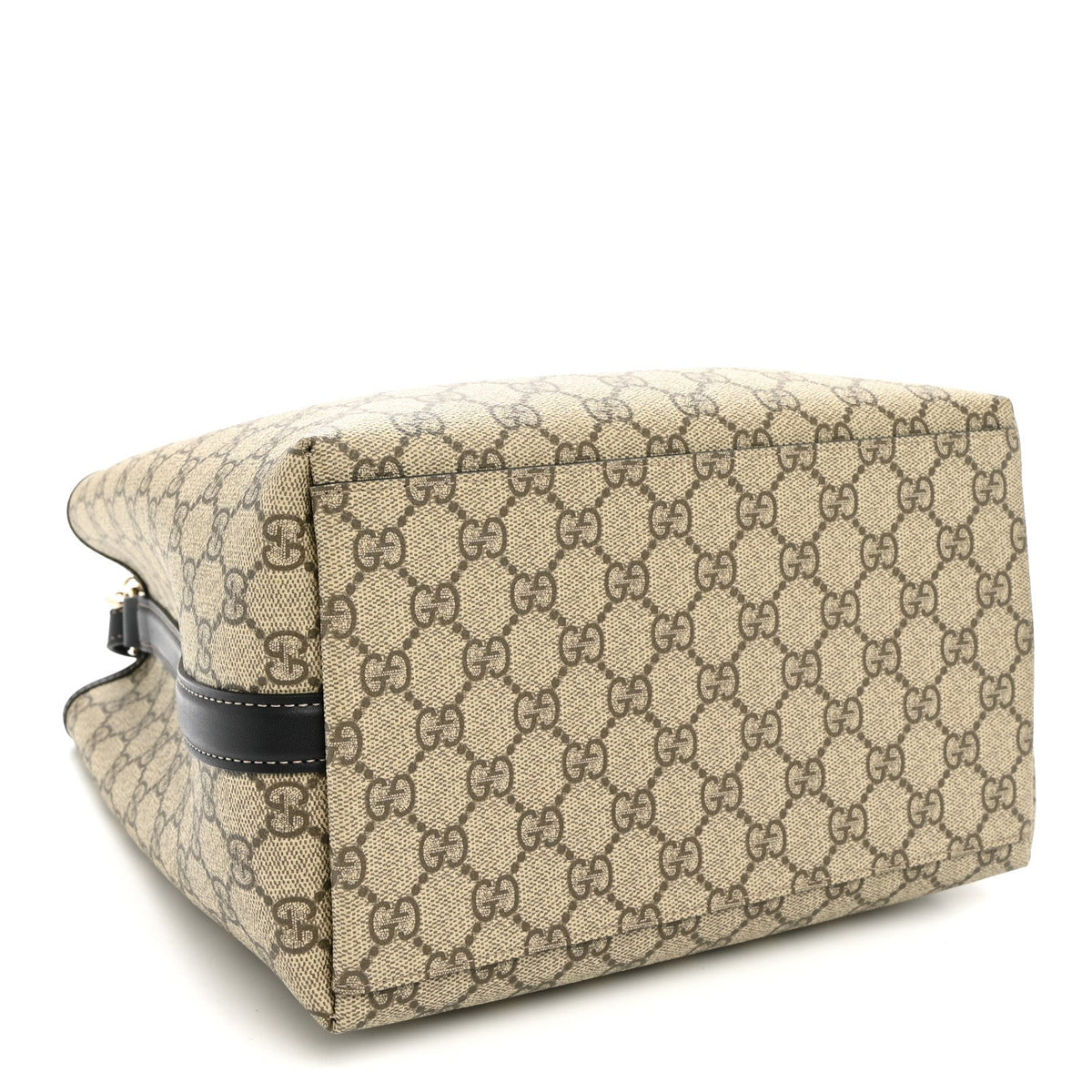 GG Supreme Monogram Medium Emblem Bucket Bag Beige Dark Brown Black wholesalehk.shop