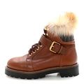 Calfskin Fur Territory Flat Ranger Combat Boots 37 Cognac £¨ Direct shipment via from wholesalehk.shop