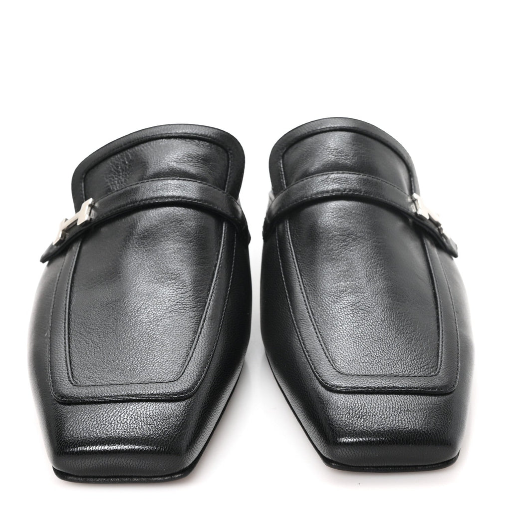 Goatskin Groupie Mules 37 Black wholesalehk.shop