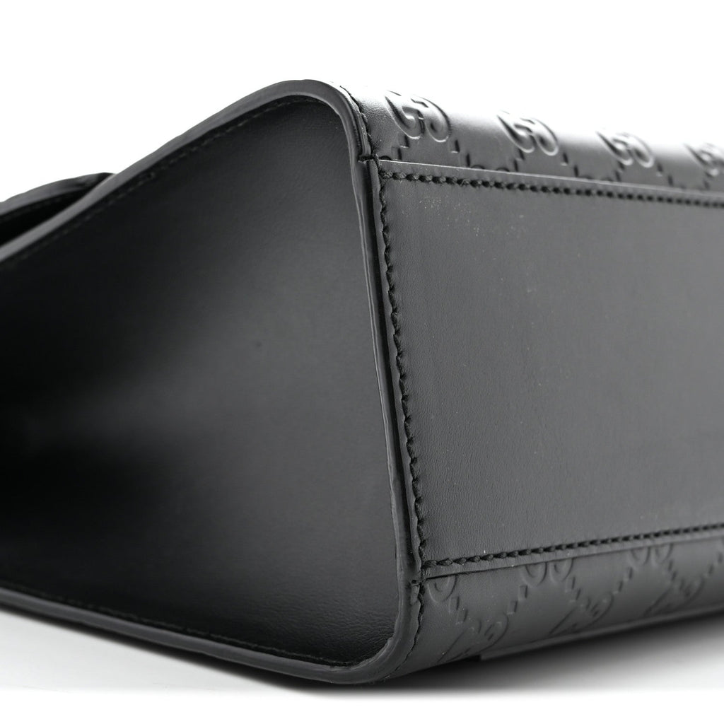 Guccissima Medium Padlock Shoulder Bag Black £¨ Direct shipment via from wholesalehk.shop