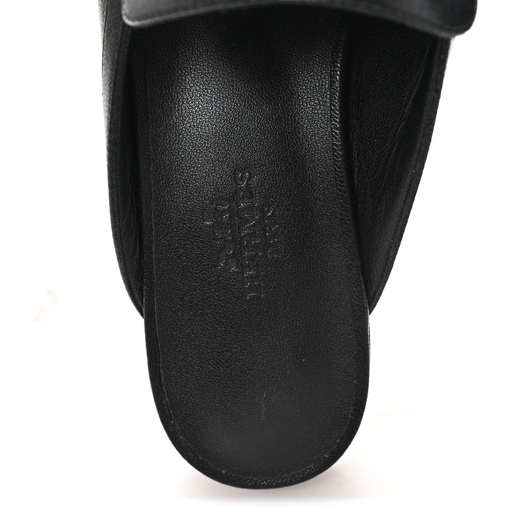 Goatskin Groupie Mules 37 Black wholesalehk.shop