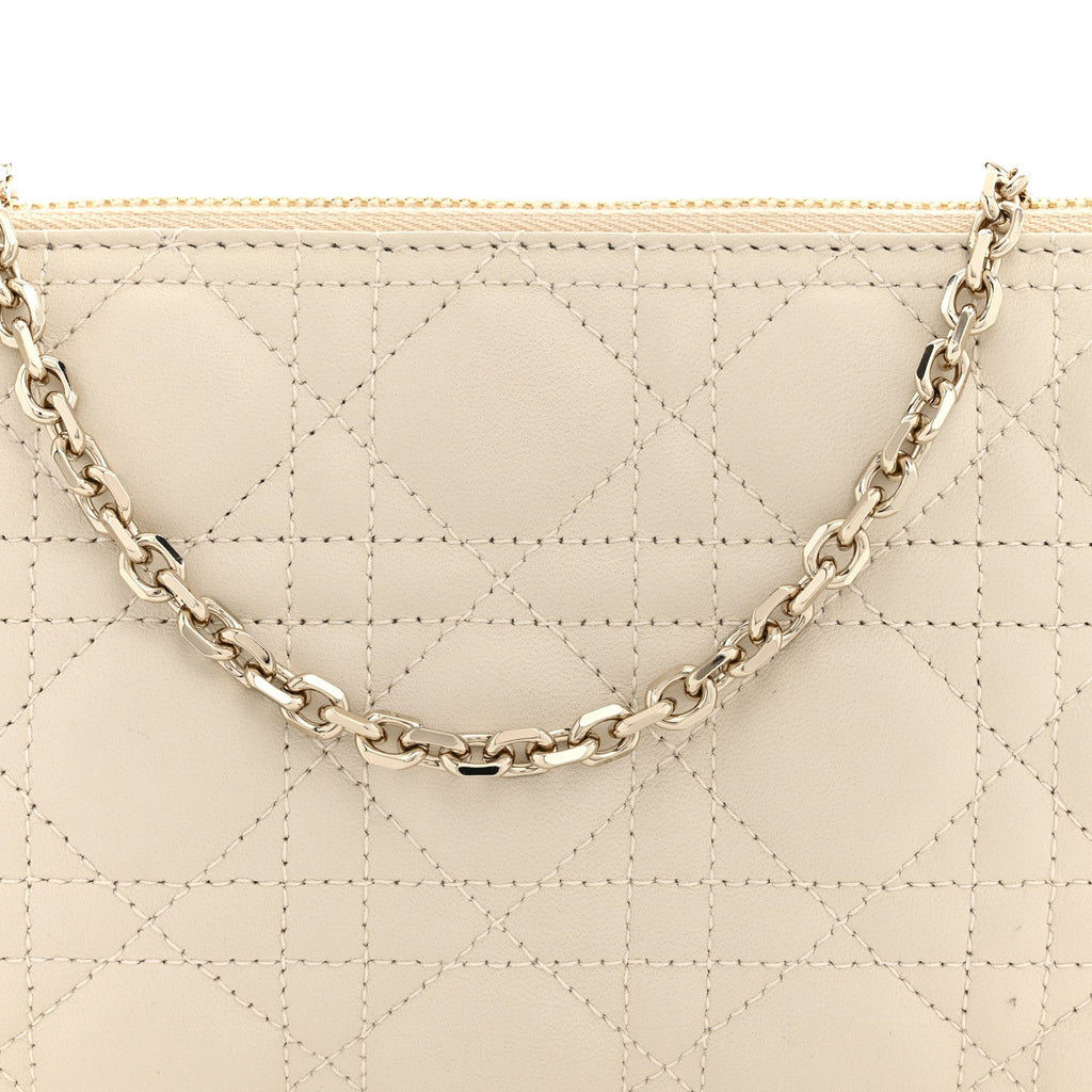 Lambskin Cannage Dior Club Bag  Dusty Ivory wholesalehk.shop