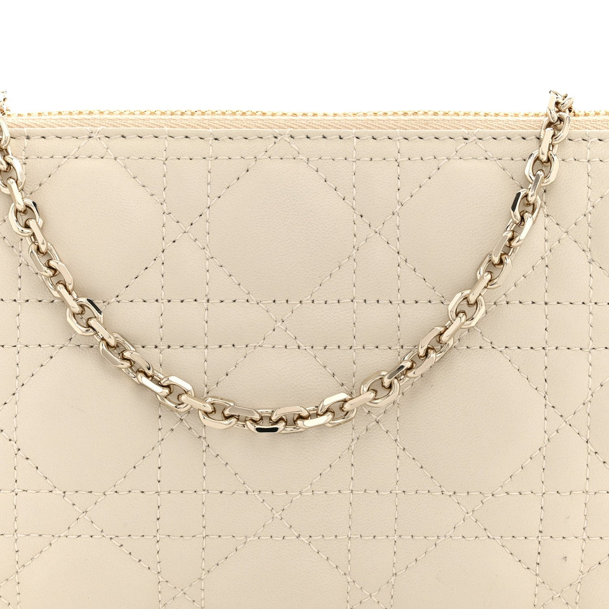 Lambskin Cannage Dior Club Bag  Dusty Ivory wholesalehk.shop