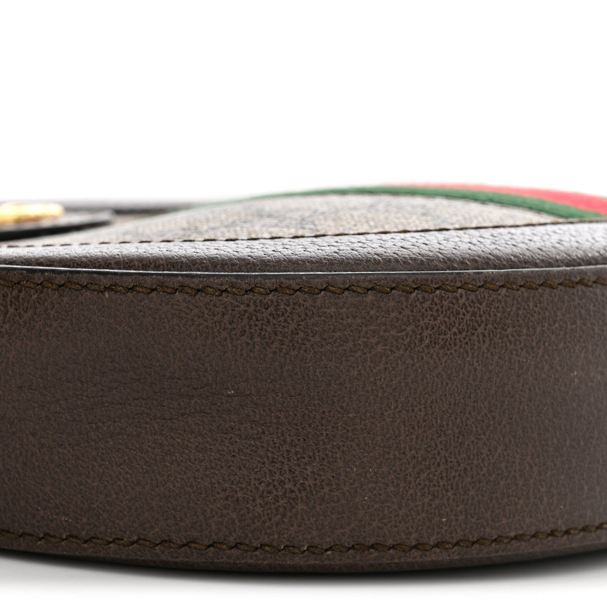GG Supreme Monogram Web Mini Ophidia Round Shoulder Bag Brown wholesalehk.shop