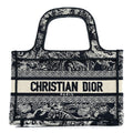 Canvas Embroidered Mini Toile De Jouy Book Tote Blue £¨ Direct shipment via from wholesalehk.shop