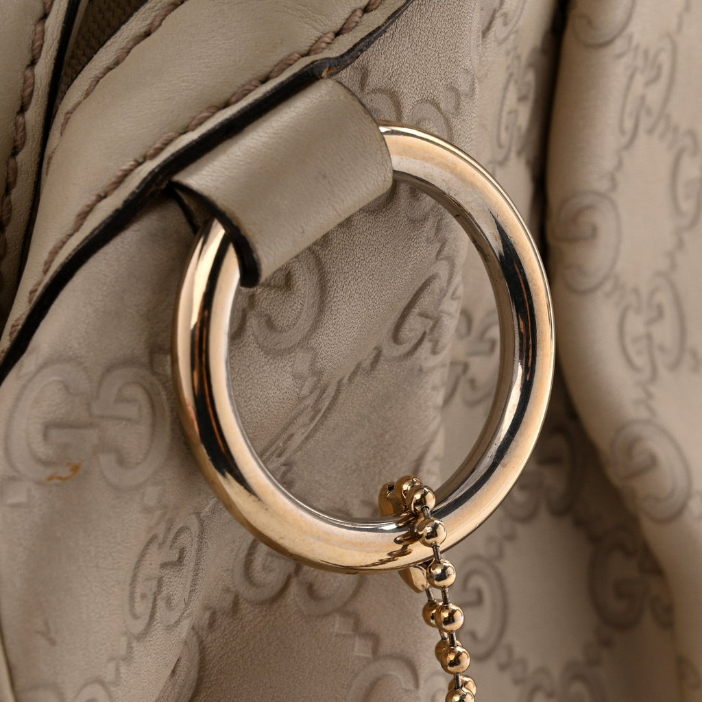 Guccissima Medium Sukey Tote Mystic White £¨ Direct shipment via from wholesalehk.shop