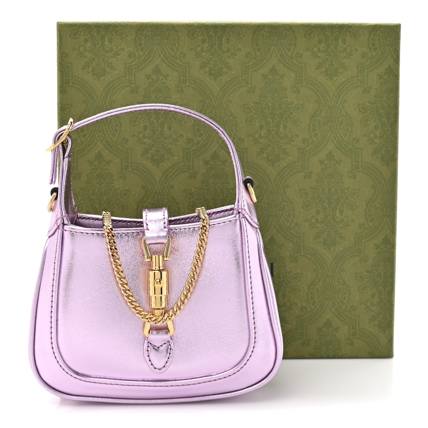 Laminated Nappa Nano Jackie 1961 Hobo Metallic Rosa £¨ Direct shipment via from wholesalehk.shop