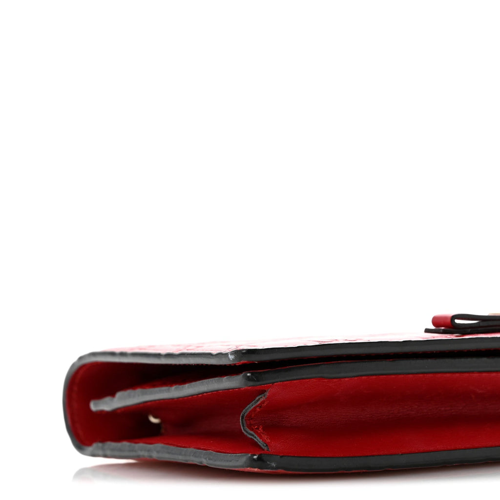 Guccissima Signature Bowy Chain Wallet Hibiscus Red £¨ Direct shipment via from wholesalehk.shop
