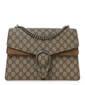 GG Supreme Monogram Medium Dionysus Shoulder Bag Taupe Taupe wholesalehk.shop