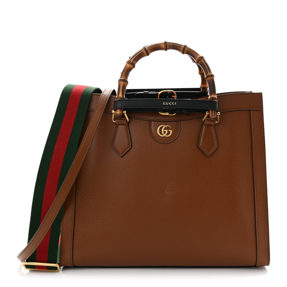 Textured Dollar Calfskin Medium Diana Tote Bag Cuir Black wholesalehk.shop