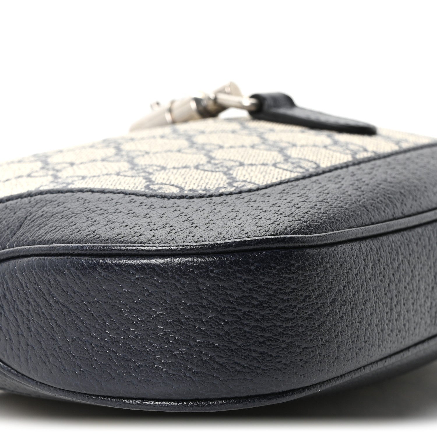 GG Supreme Monogram Textured Dollar Calfskin Web Small Jackie 1961 Hobo Beige Blue £¨ Direct shipment via from wholesalehk.shop