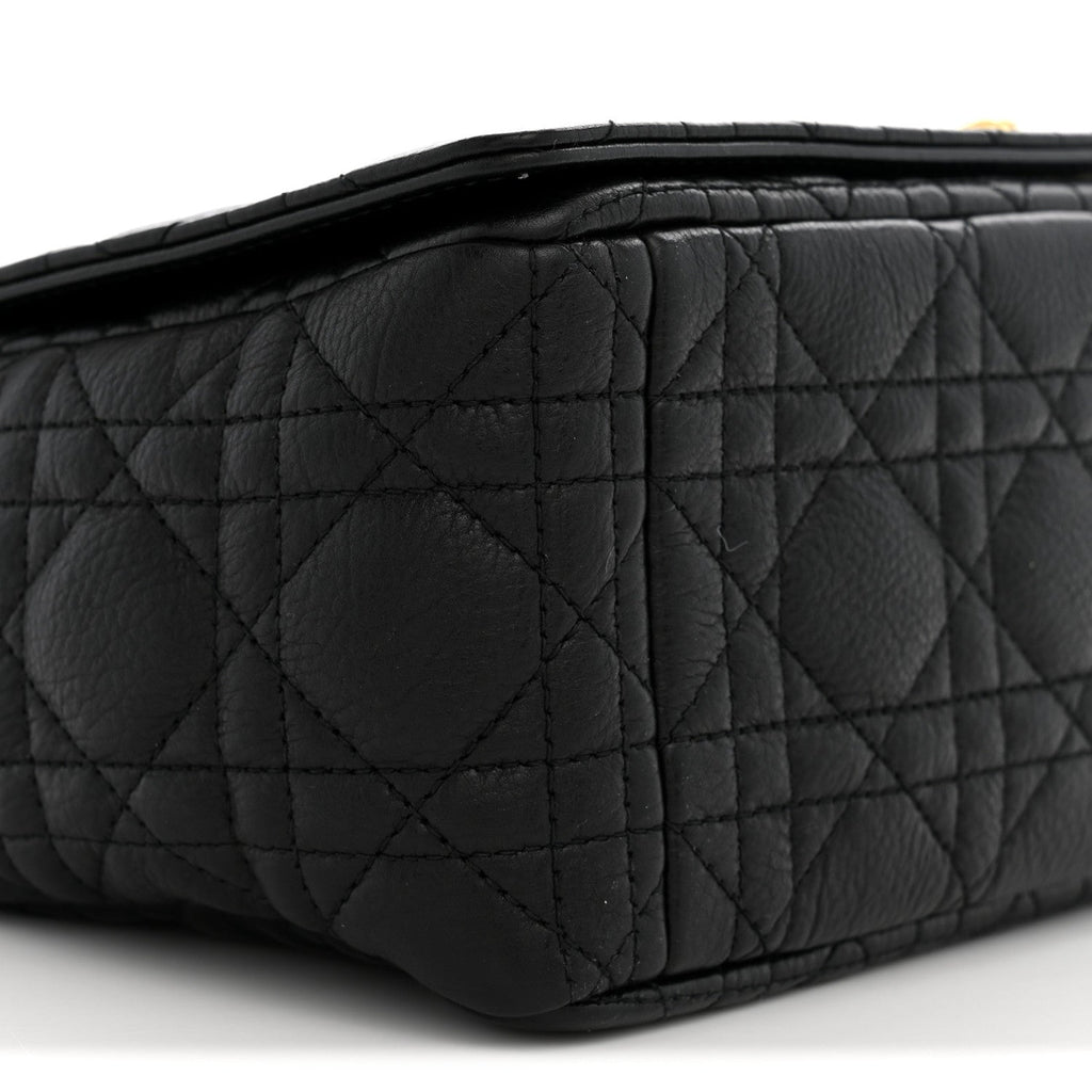 Grained Calfskin Cannage Large Caro Bag Black wholesalehk.shop