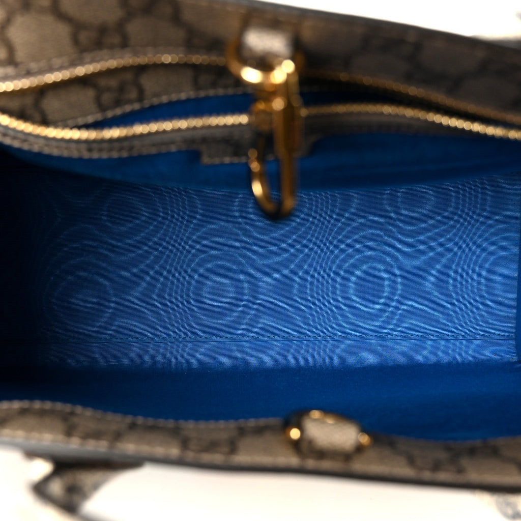 GG Supreme Monogram Exquisite Small Tote Beige Ebony Blue Crop Live Red wholesalehk.shop