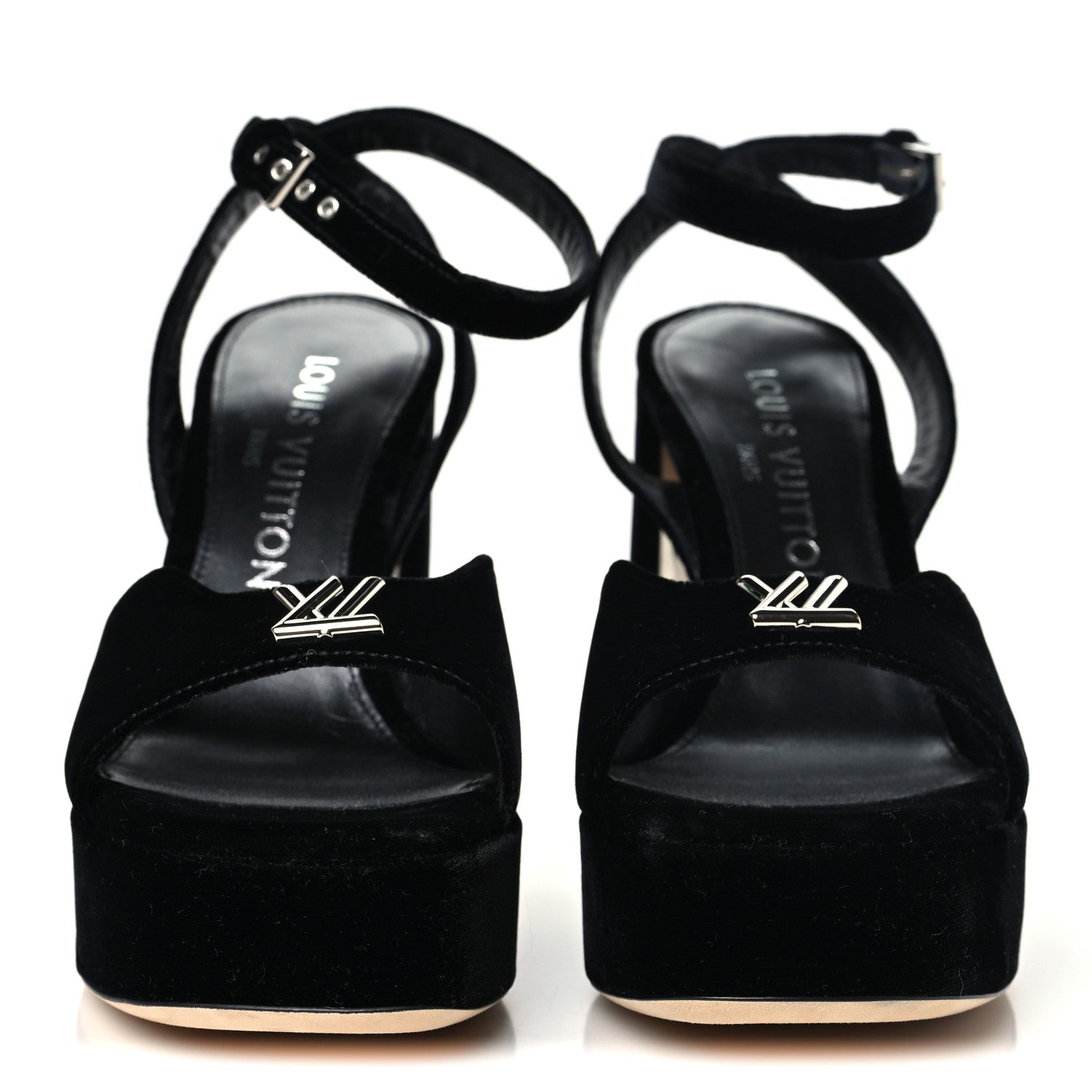 Calfskin Maya Platform Sandals 36 Black £¨ Direct shipment via from wholesalehk.shop