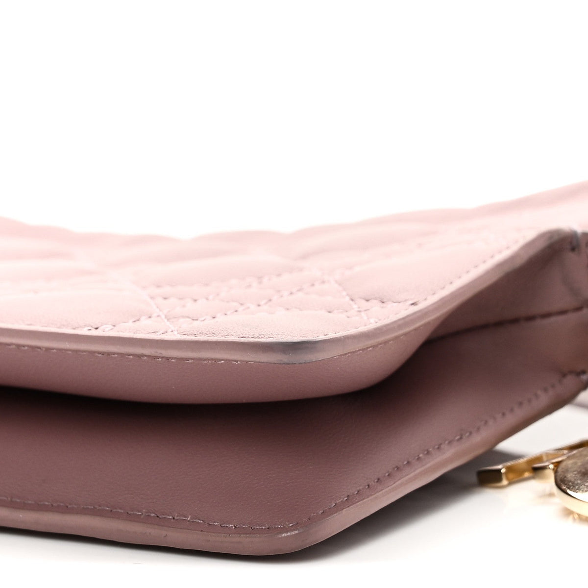 Lambskin Cannage Milly Mini Drawstring Bag Pink Peony wholesalehk.shop
