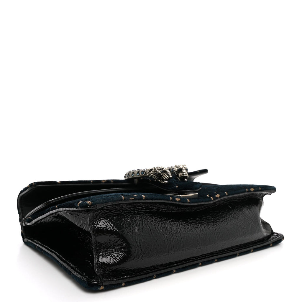 Velvet Skipper Crystal GG Monogram Small Dionysus Shoulder Bag Blue Beige Black wholesalehk.shop