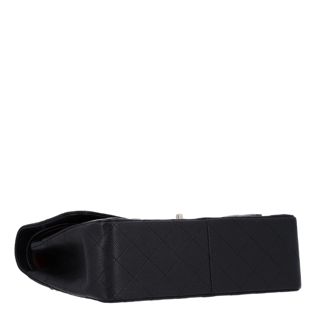 Caviar Quilted Jumbo Double Flap Black wholesalehk.shop