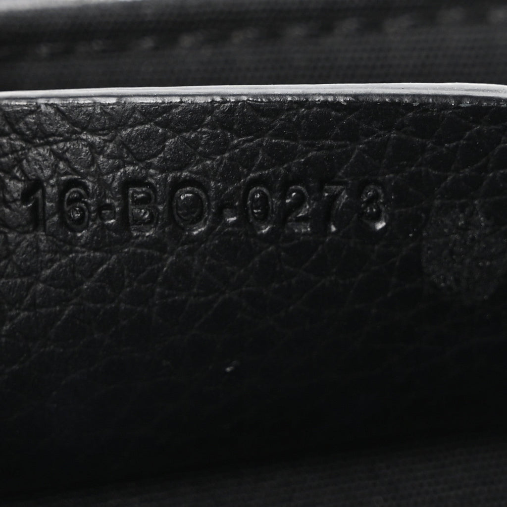 Grained Calfskin Oblique Mini Saddle Messenger Bag With Flap Beige Black wholesalehk.shop