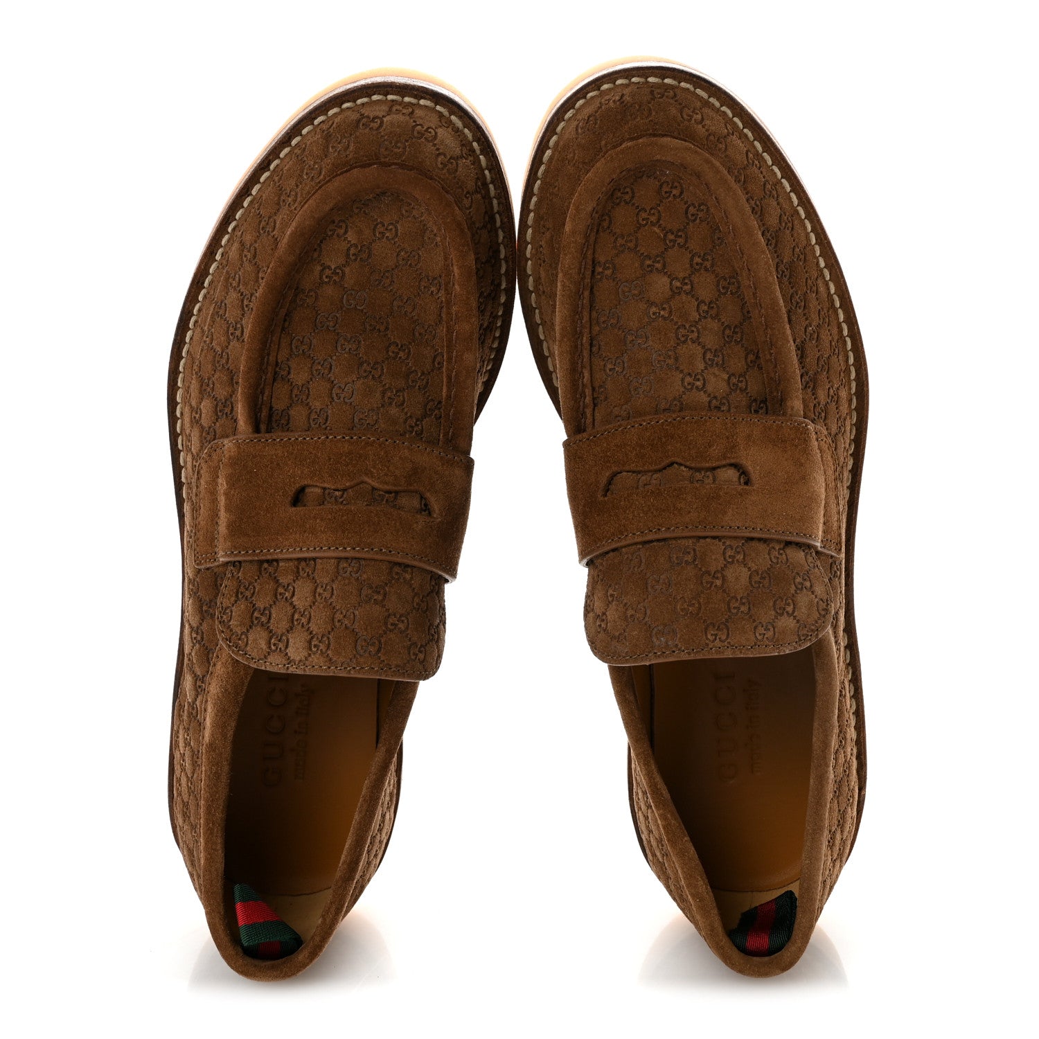 Luxury Suede Microguccissima Mens Loafers 9.5 Nocciola £¨ Direct shipment via from wholesalehk.shop