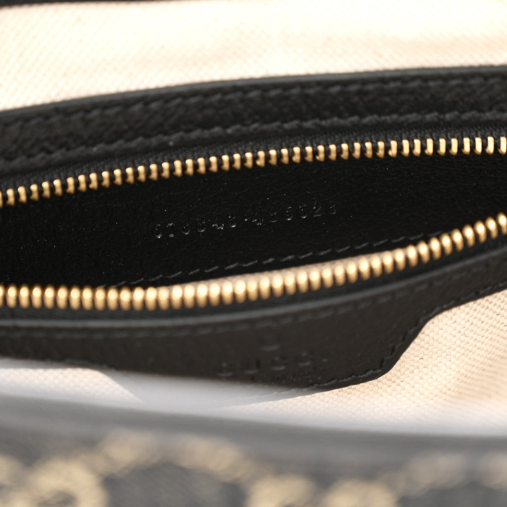 Jacquard Denim GG Monogram Small Jackie 1961 Hobo Black Ivory £¨ Direct shipment via from wholesalehk.shop