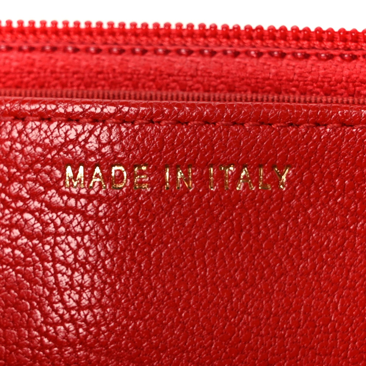 Goatskin Chevron Quilted Statement Wallet On Chain WOC Red wholesalehk.shop